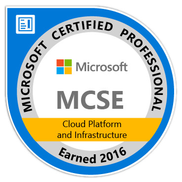 Microsoft Certified Solutions Expert - Cloud Platform and Infrastructure